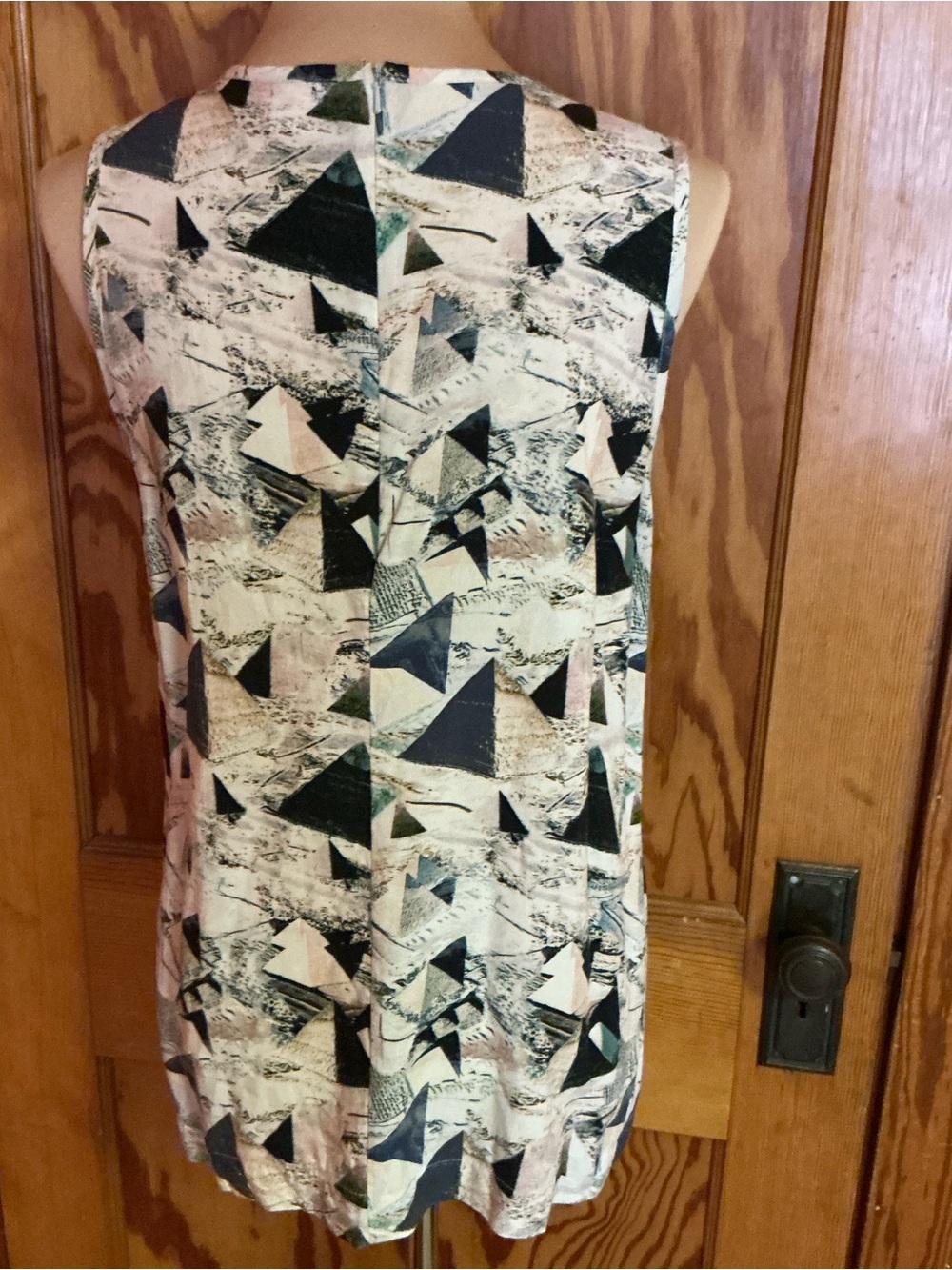 Bitte Kai Rand Abstract Geometric Tunic Top Size 40 Sleeveless Artsy Minimalist - Picture 9 of 9